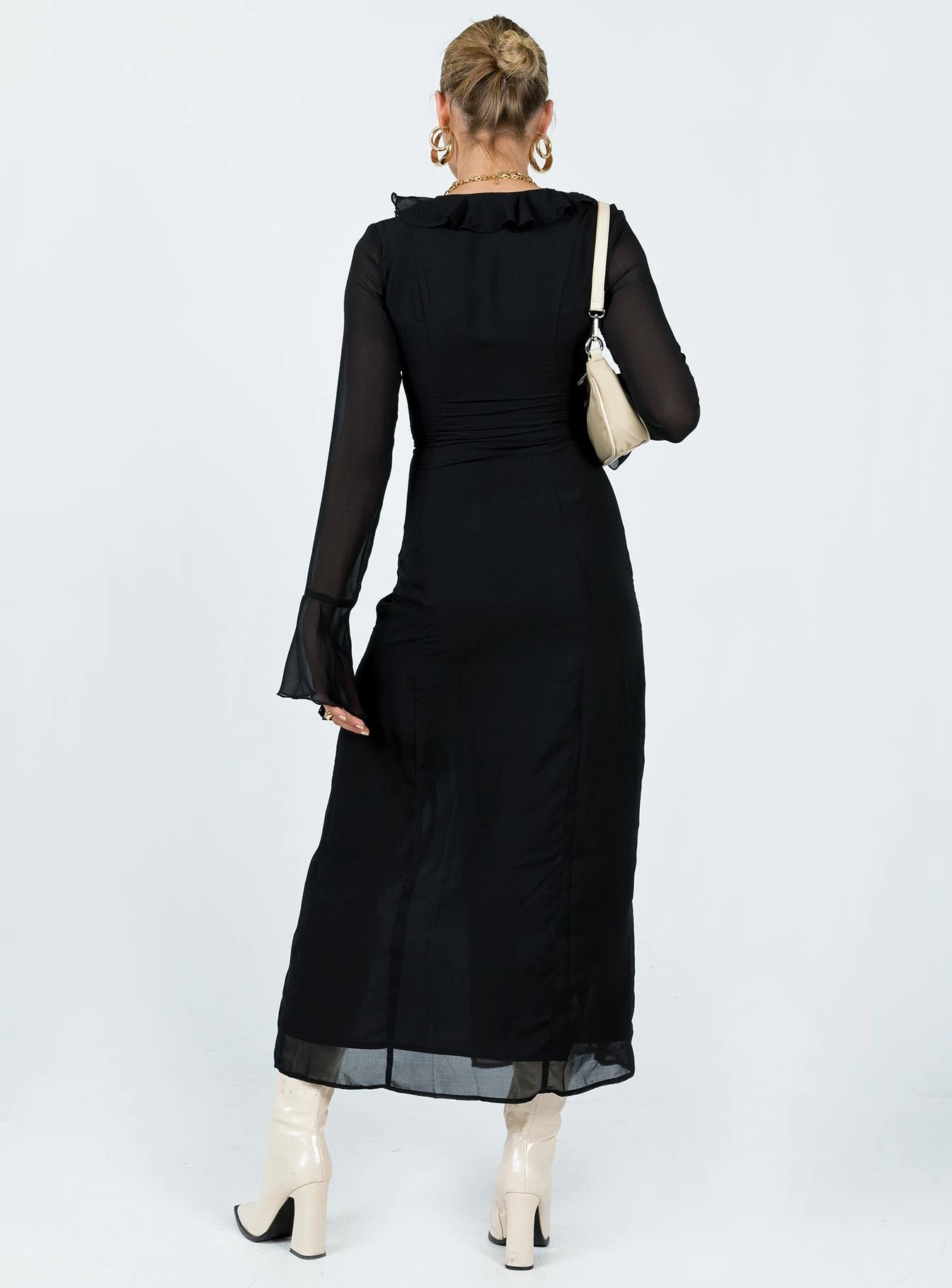 Rosalia Maxi Dress Black Bold Patterns