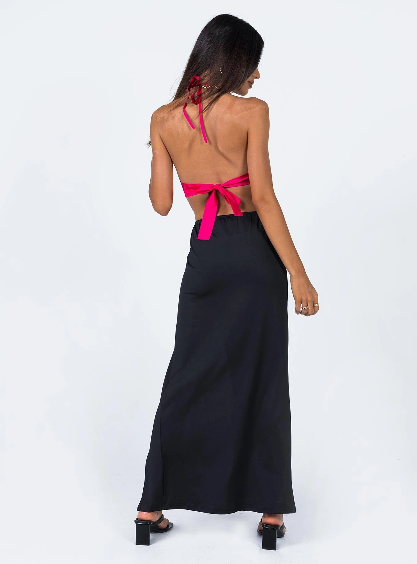 Rosetta Low Rise Maxi Skirt Black Breezy Style