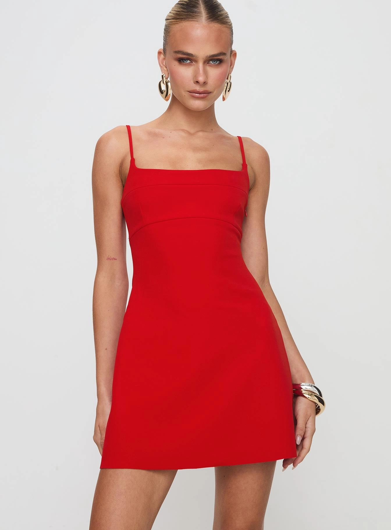 Rousselet Mini Dress Red Sequin-Detail Street Mood