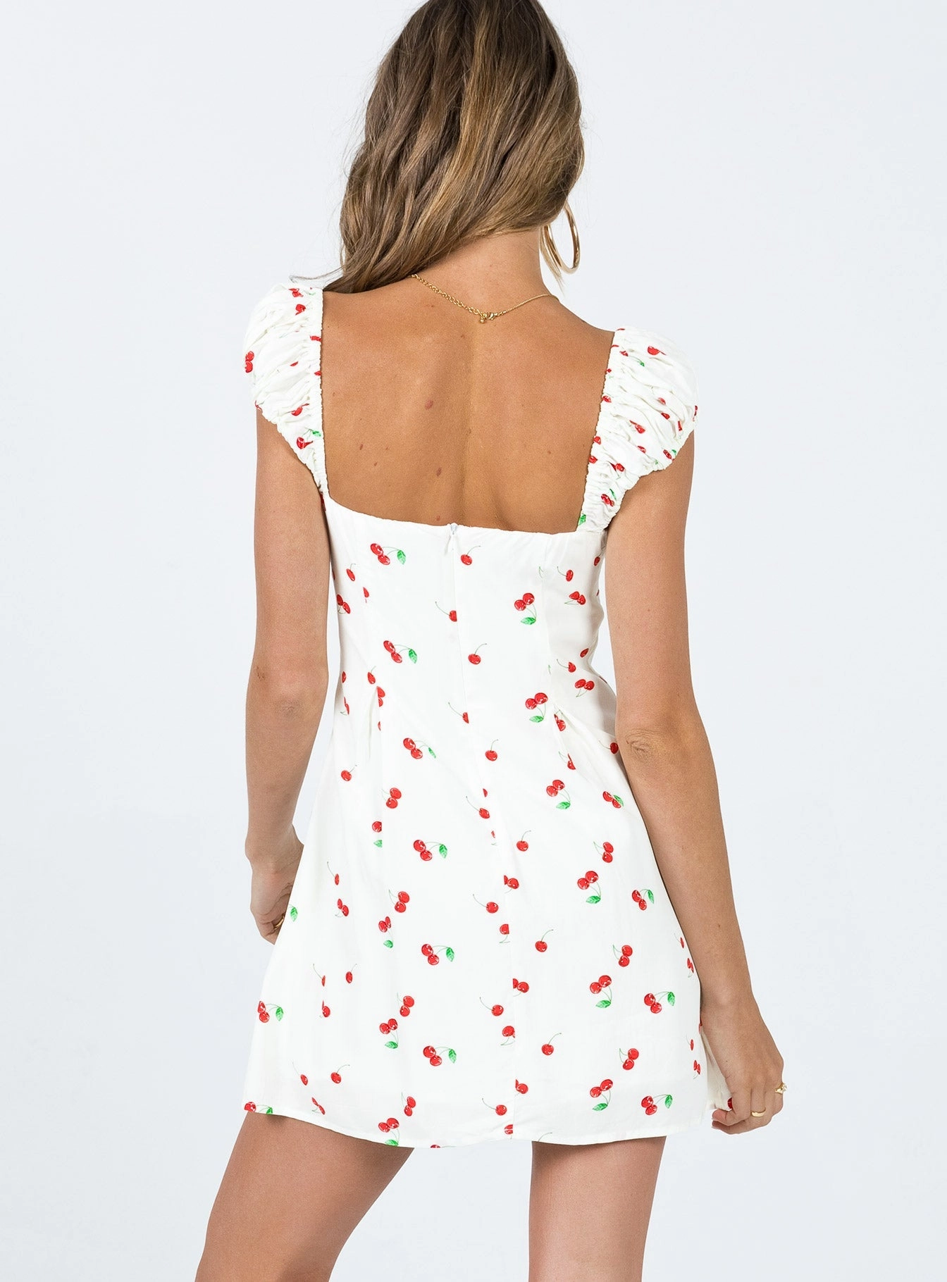 countryside Mature Glam Rozalia Mini Dress White Multi