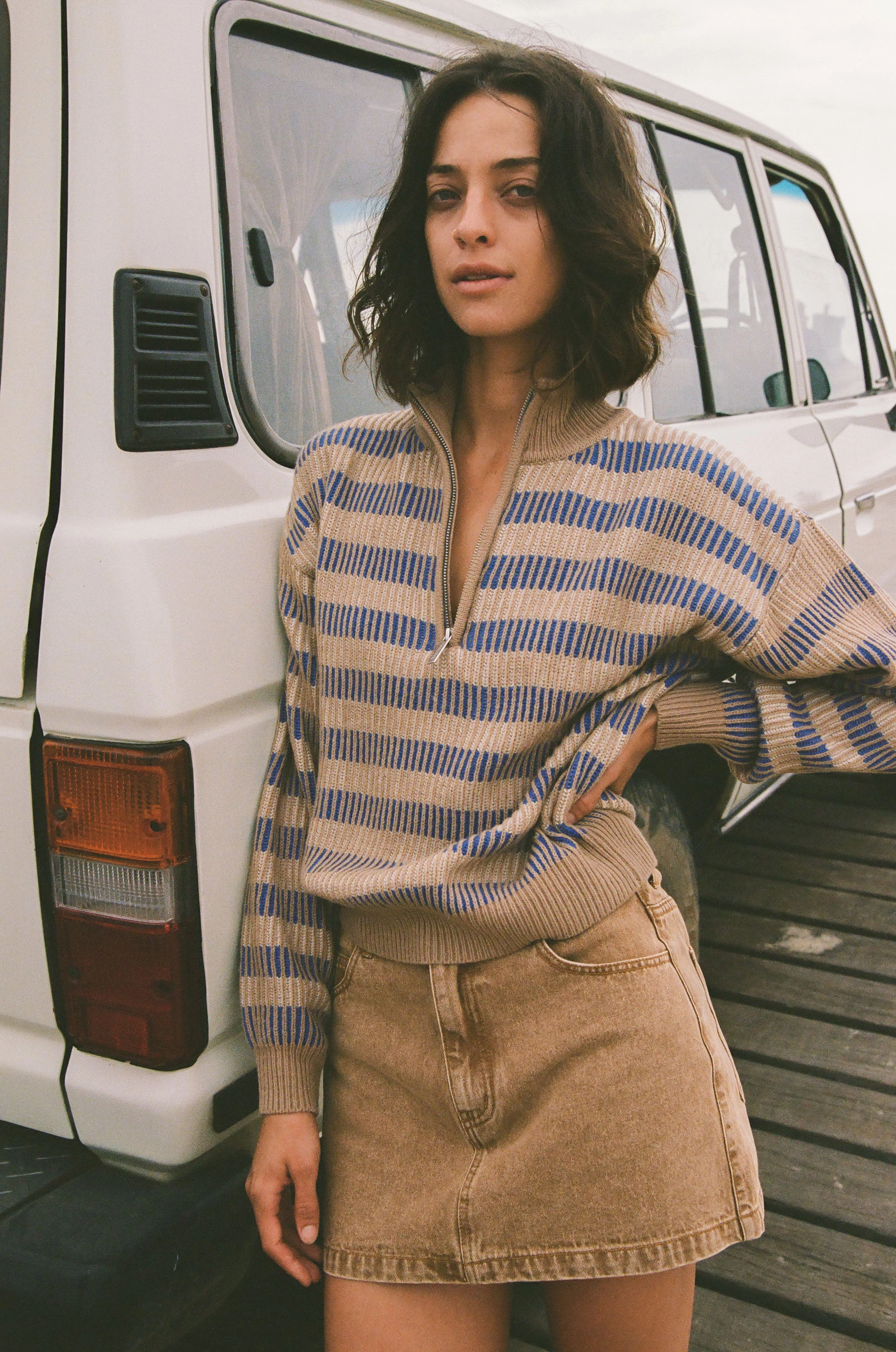 Designer Label Ruby Mini Skirt Washed Sand