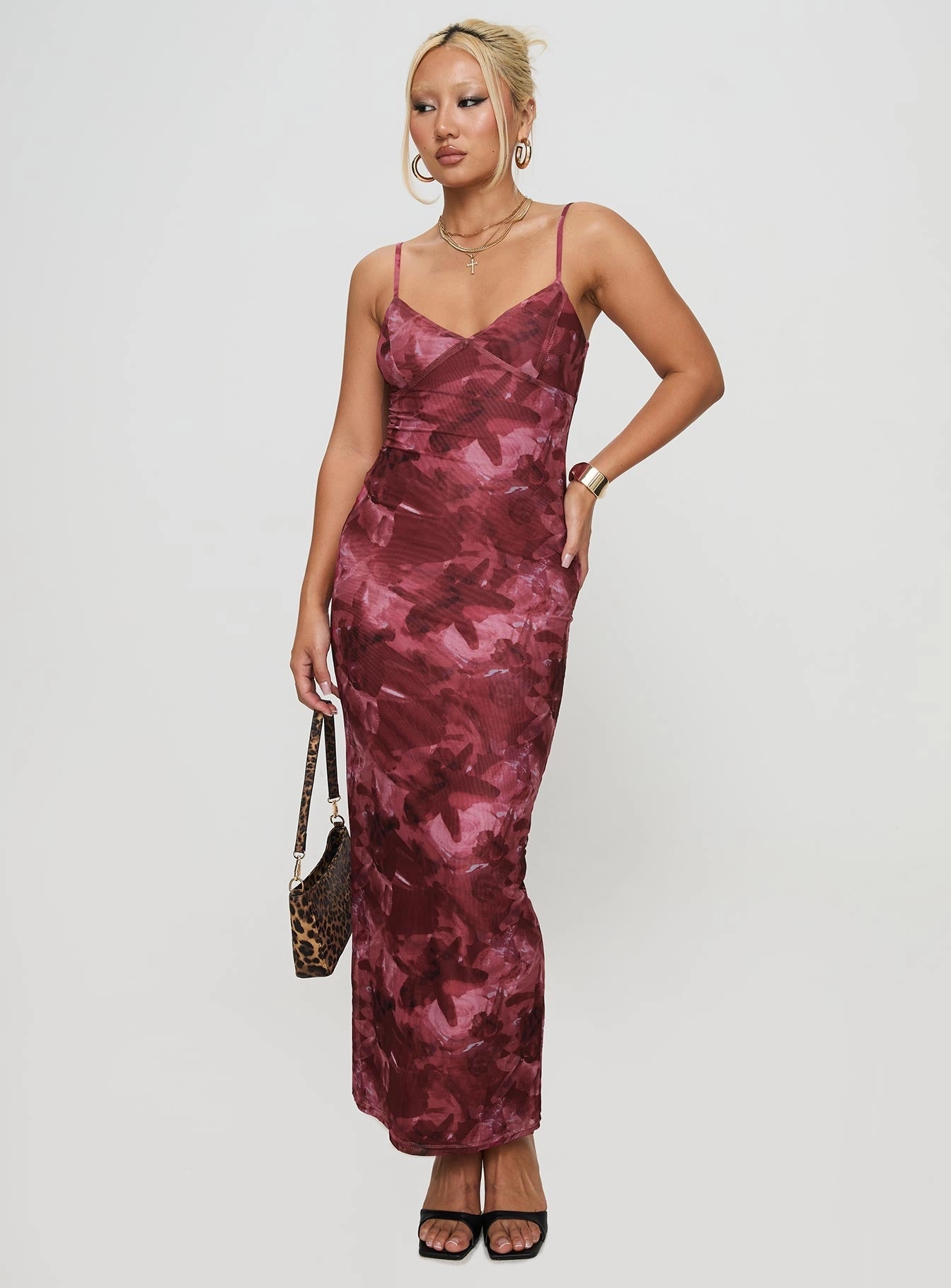 Hathaway Maxi Dress Burgundy Floral All Inclusive