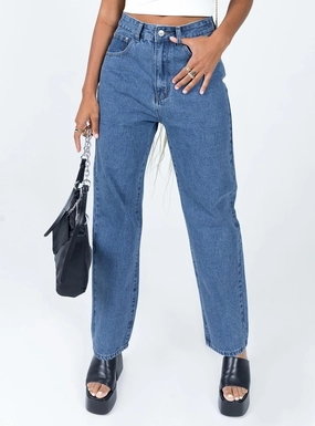 Palais Mom Jeans Mid Wash Denim Teen Outfit Nature Lover Unisex Wear Layer game