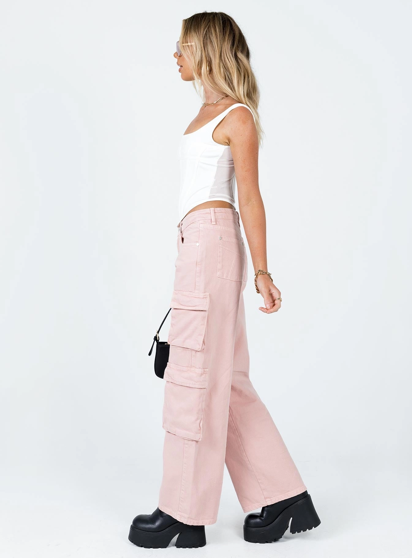Permanent Crease Retention The Ragged Priest Brat Jeans Pink