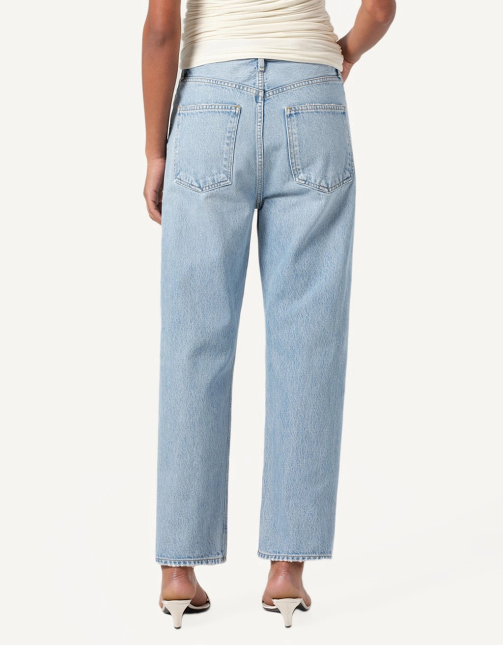 Timeless casual Low Impact Dye agolde 90s crop jean