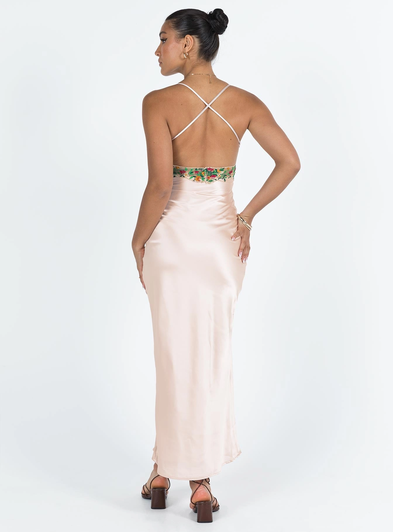Sadelle Maxi Dress Champagne hypoallergenic