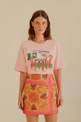 Sand Palm Scarf Skirt Tagless label Opaque Lining