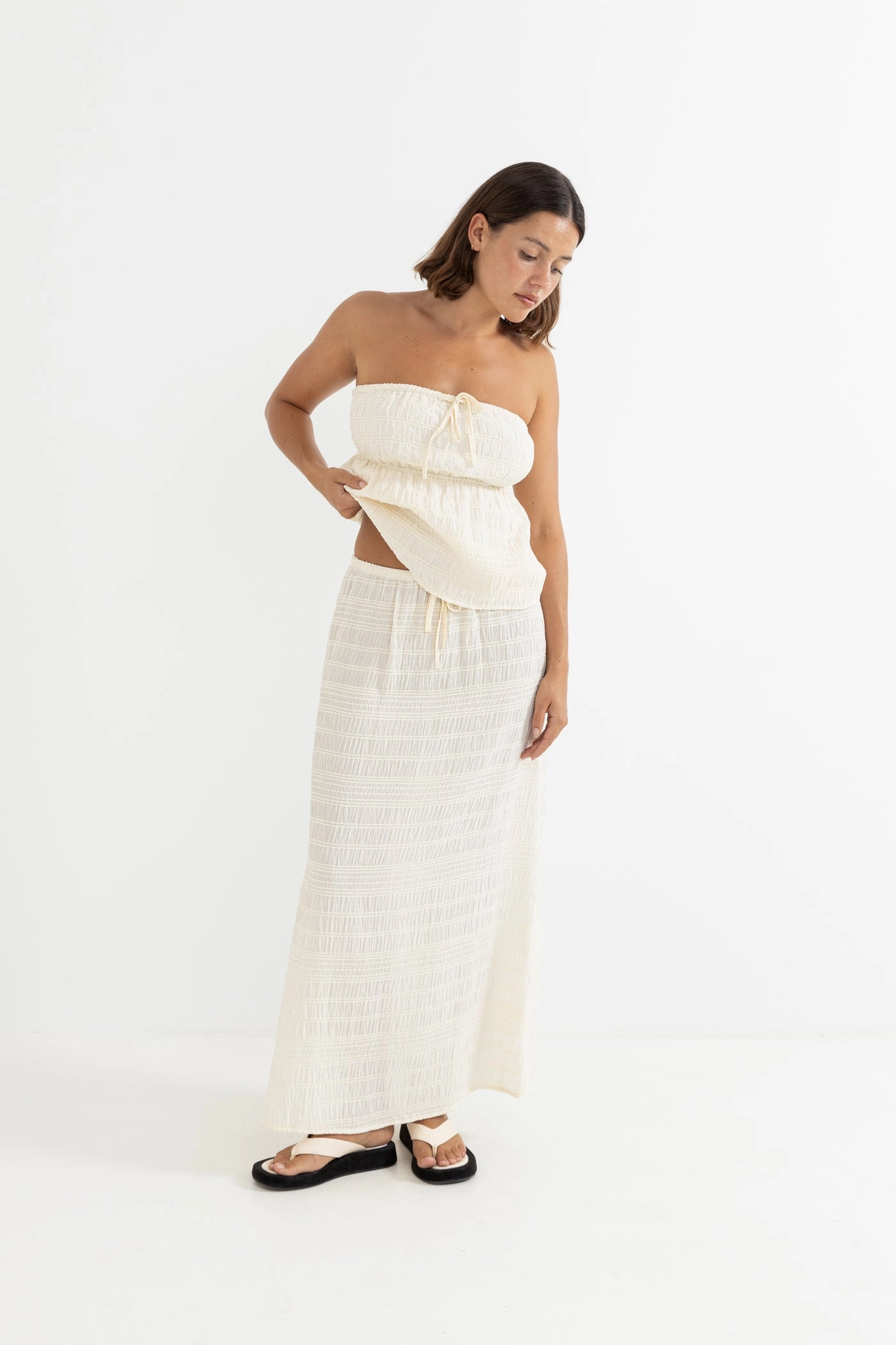 Bestseller Item Sandy Cove Midi Skirt Natural