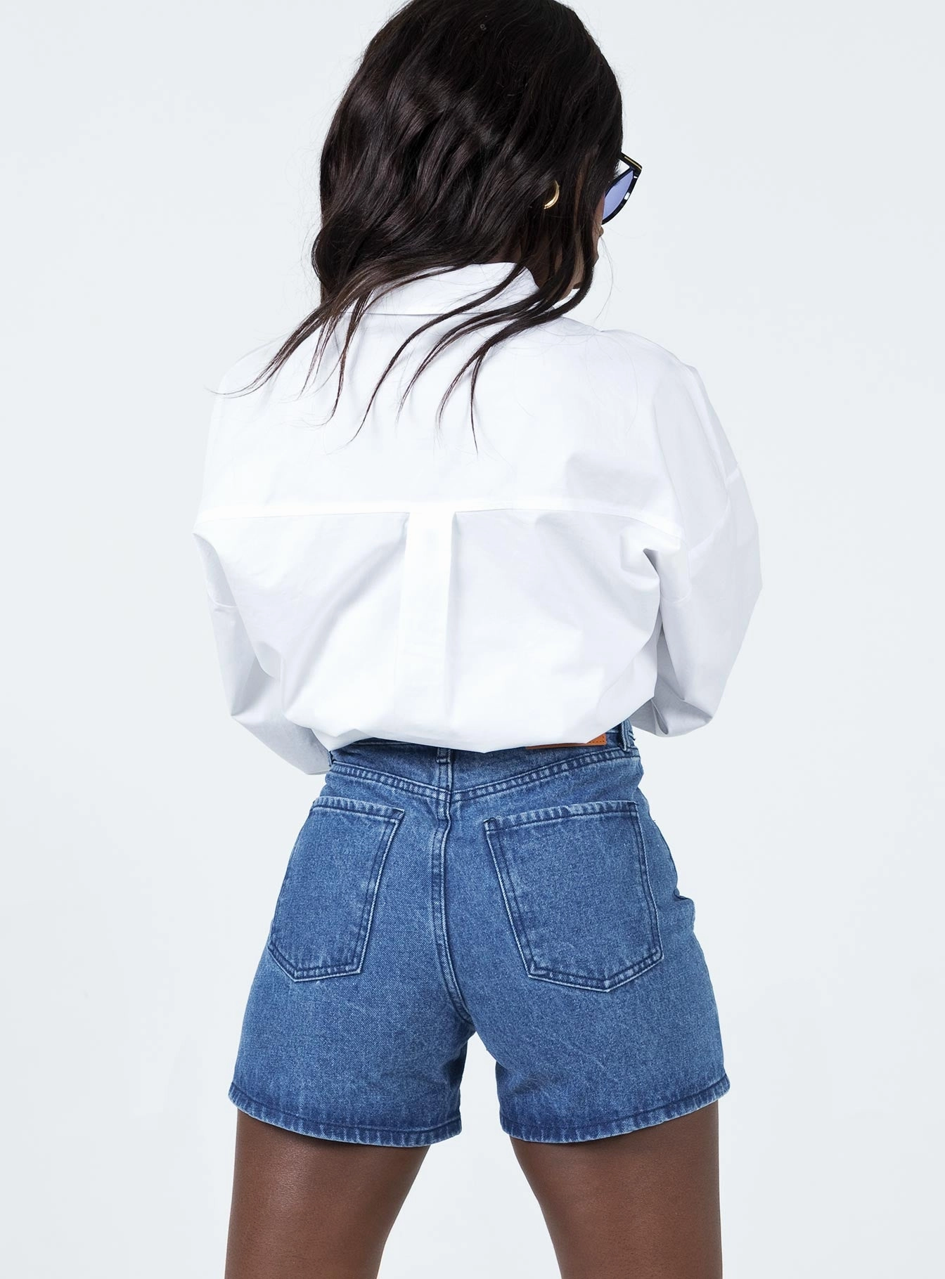Sarita Denim Shorts Breathable Design transportation industry