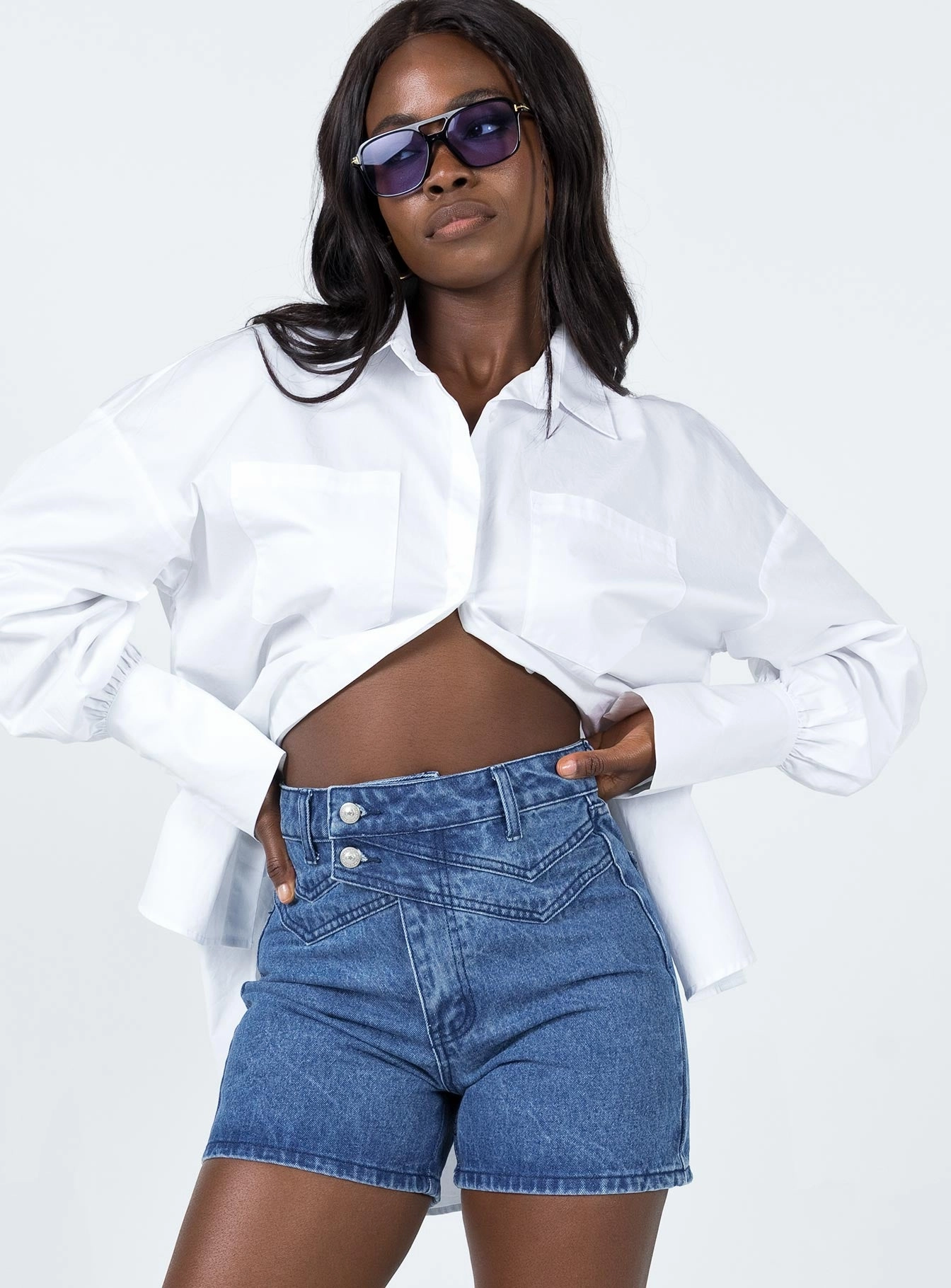 Non Restrictive Movement Sarita Denim Shorts