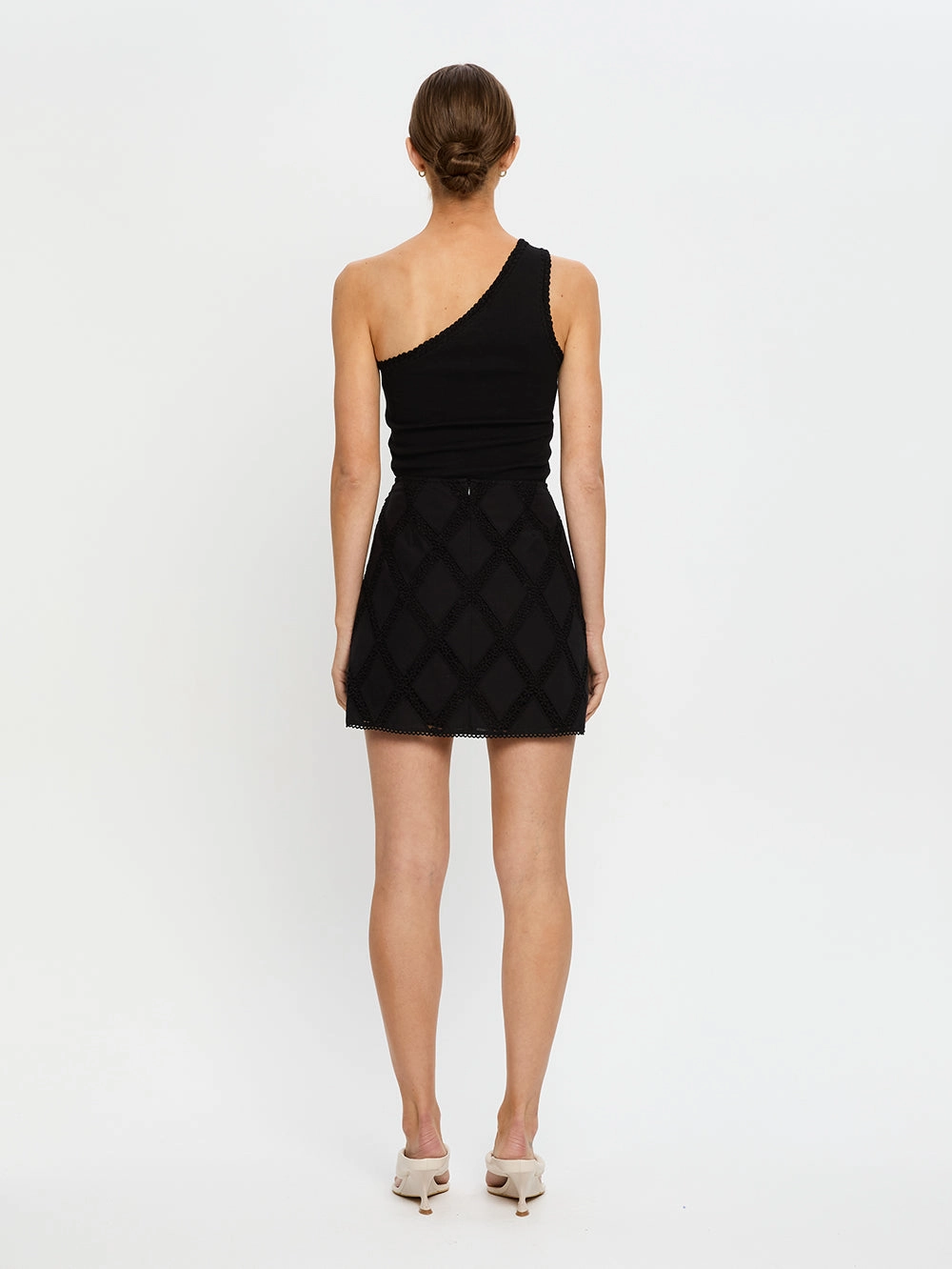 Izzy Mini Skirt Smooth Edging Contemporary Mood