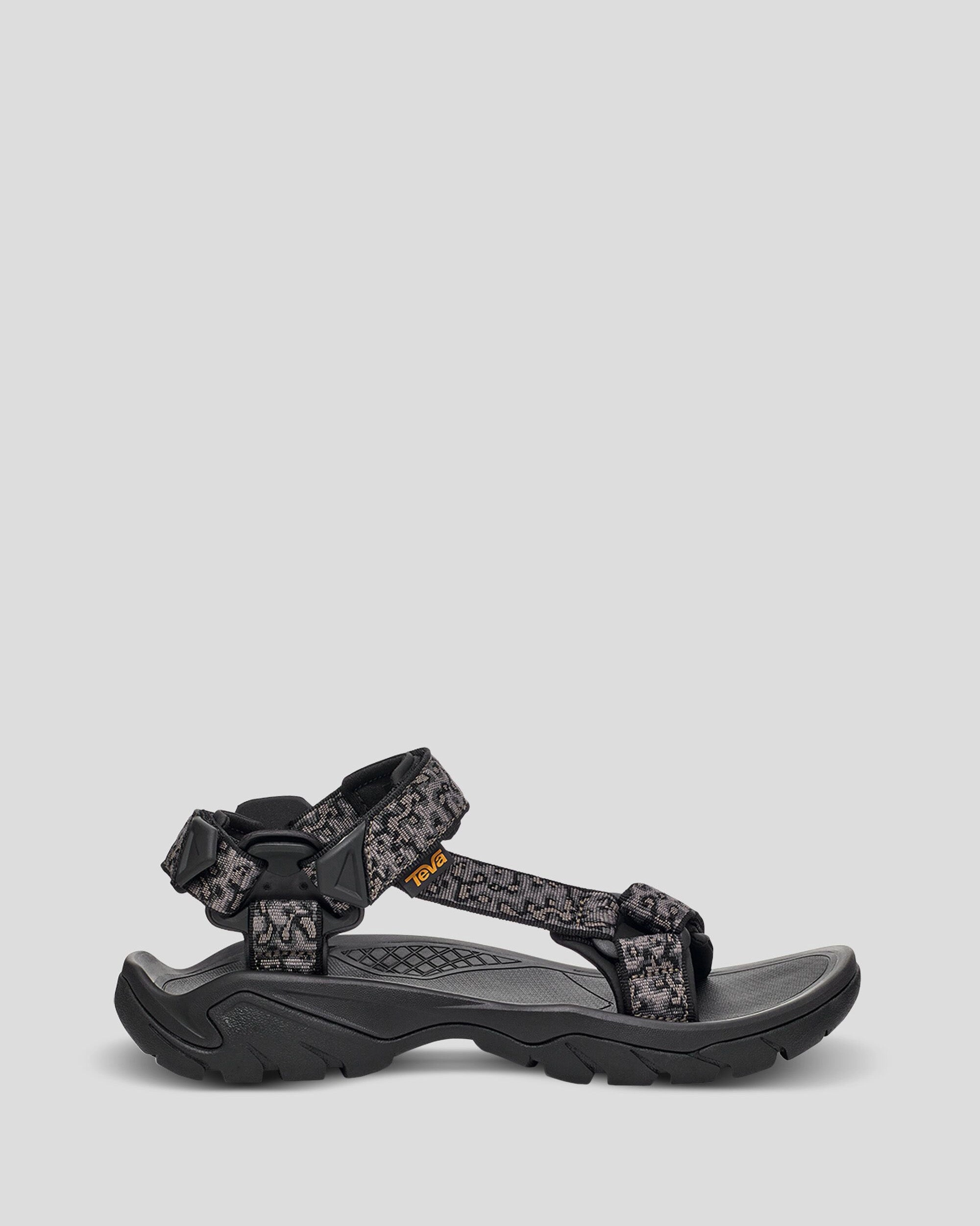 Knotted Straps Men's Teva Terra Fi 5 Universal Sandal - Magma Black Grey