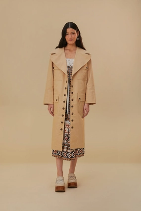 Pockets Over Nude Trench Coat Snag Free Surface Roll Up Storage Design