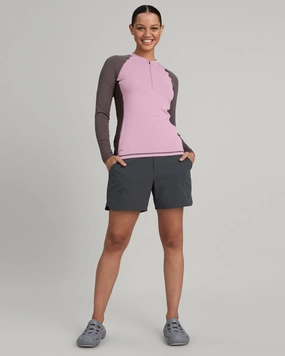 Stretchy Layers WTR-Seeker Women's Splash Long Sleeve Top - Zen/Dark Quartz/Light Quartz