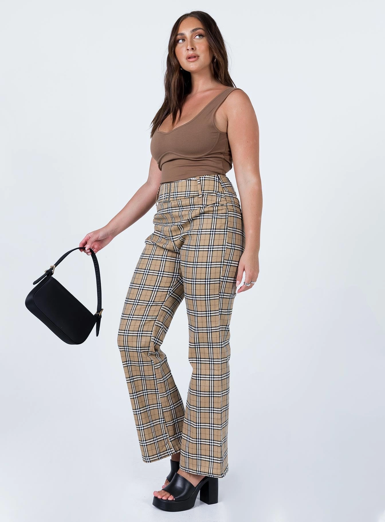 Double Stitched Perfect Movement Cirdan Pants Beige