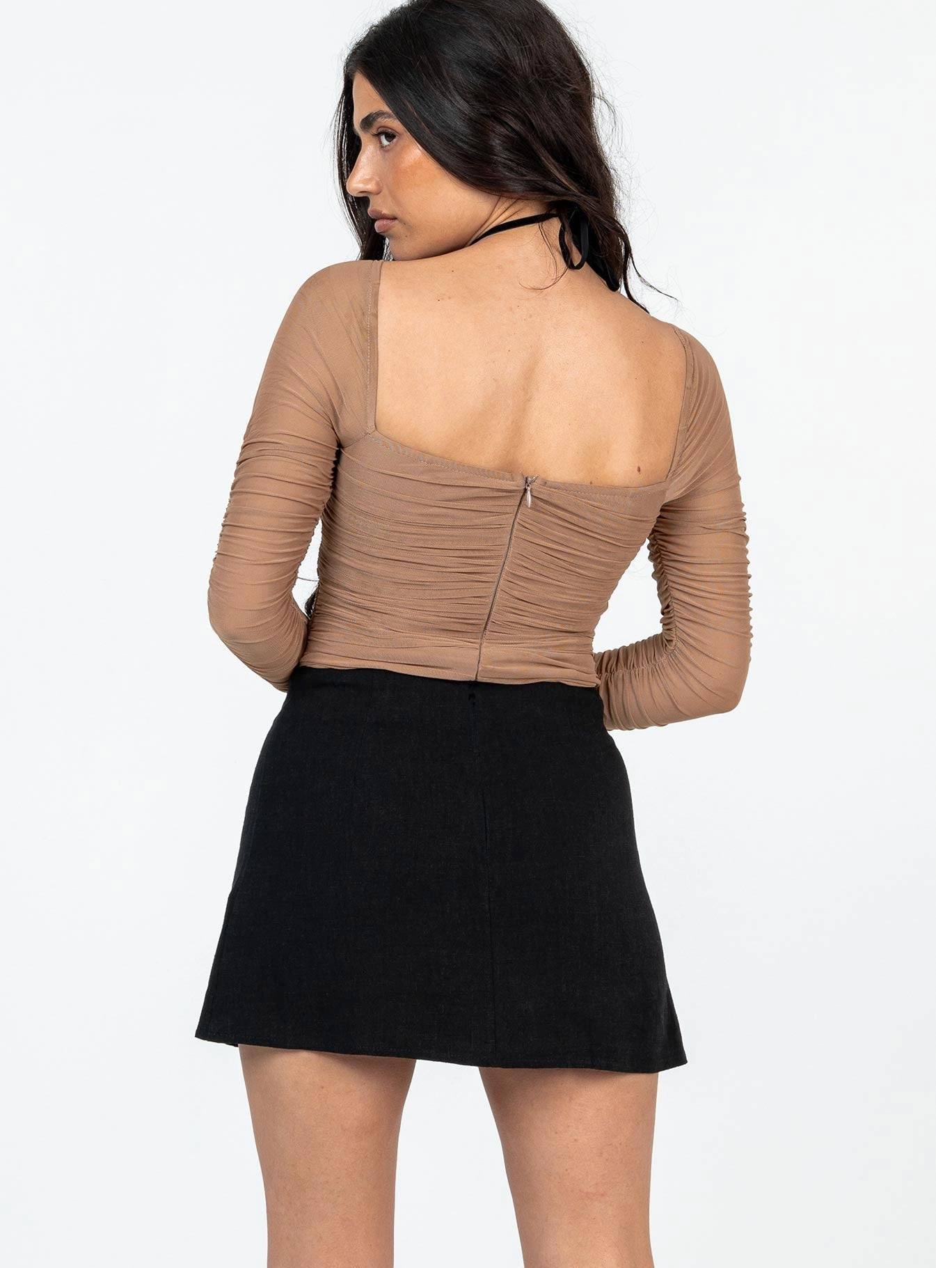 Selby Mini Skirt Black Petite Summer Outfit