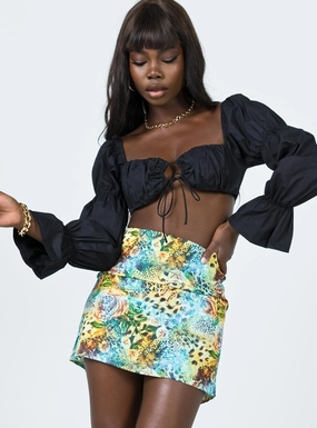 Vibe Ready Hemp Blend Selby Mini Skirt Multi
