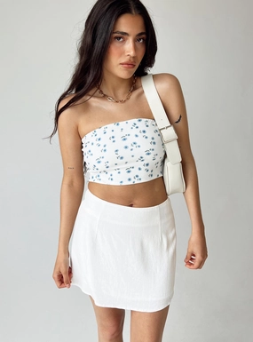 Selby Mini Skirt White Petite Trendy Outfit
