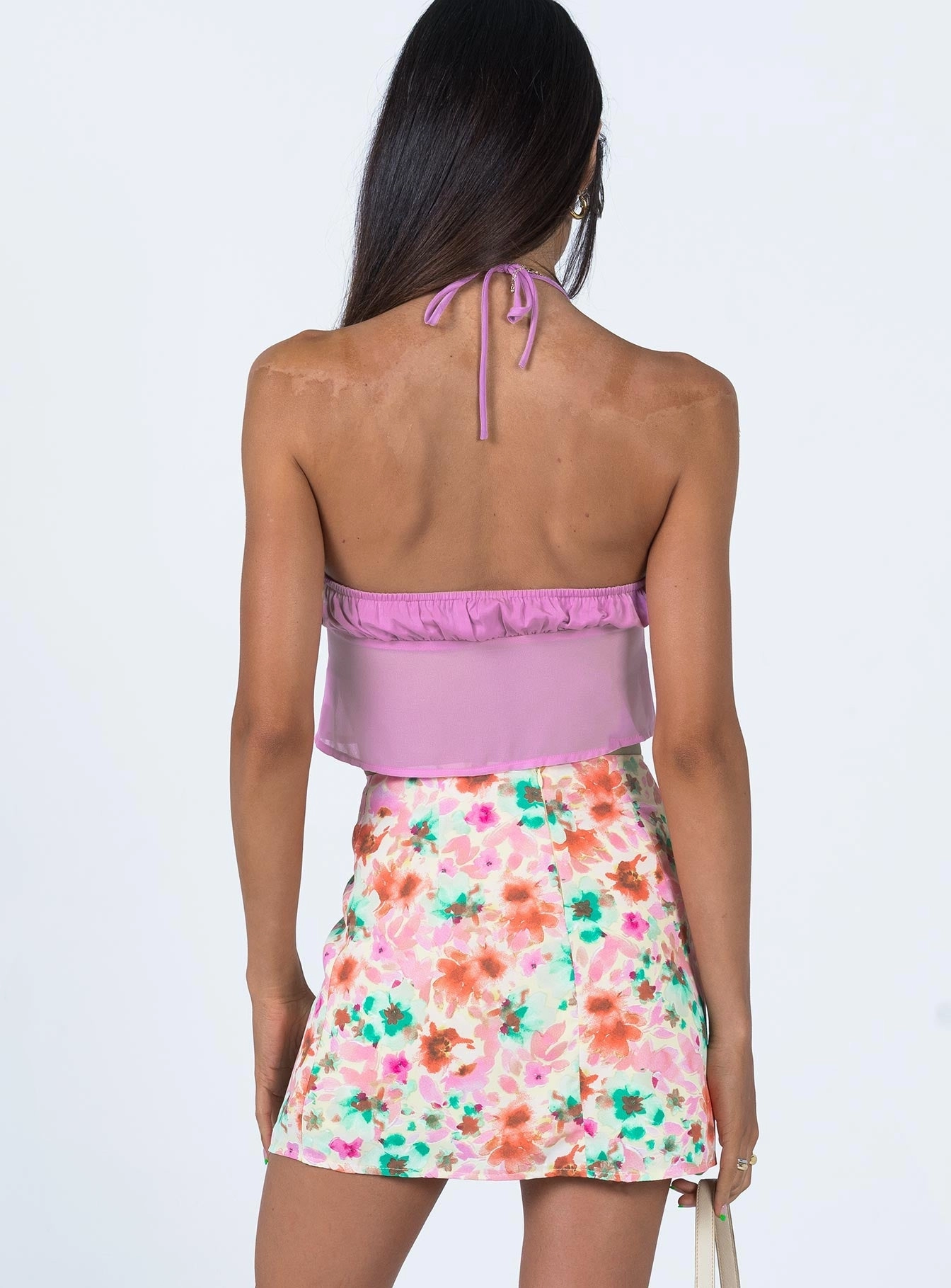 Selby Mini Skirt Yellow Floral City Ready