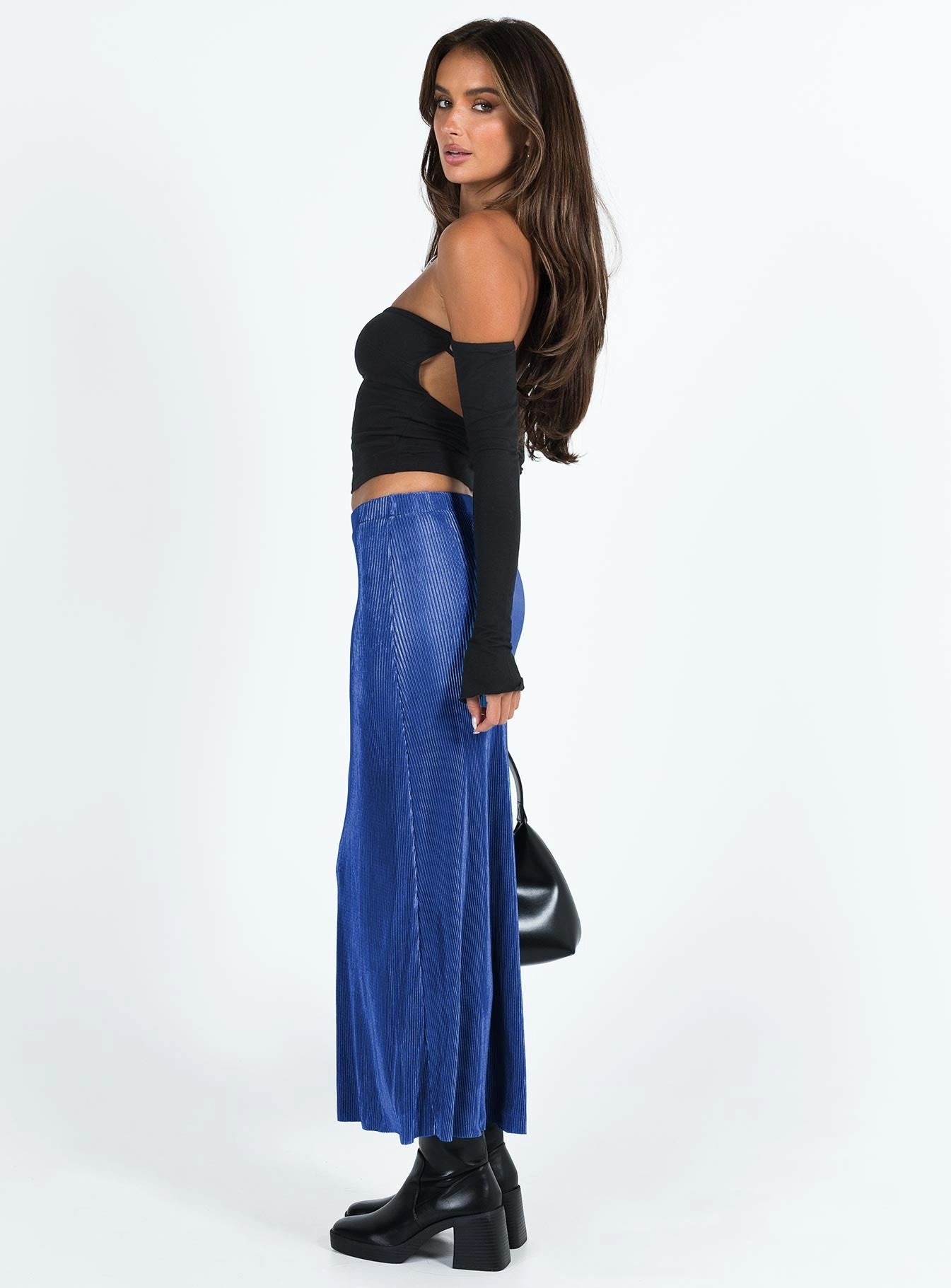 Duke Midi Skirt Blue Vibe Ready