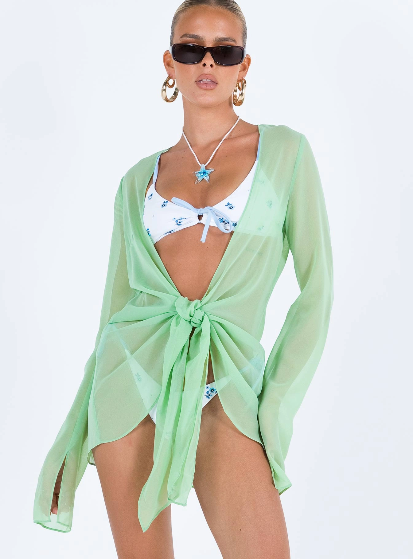 Sharp Mini Dress Green Sister Glow