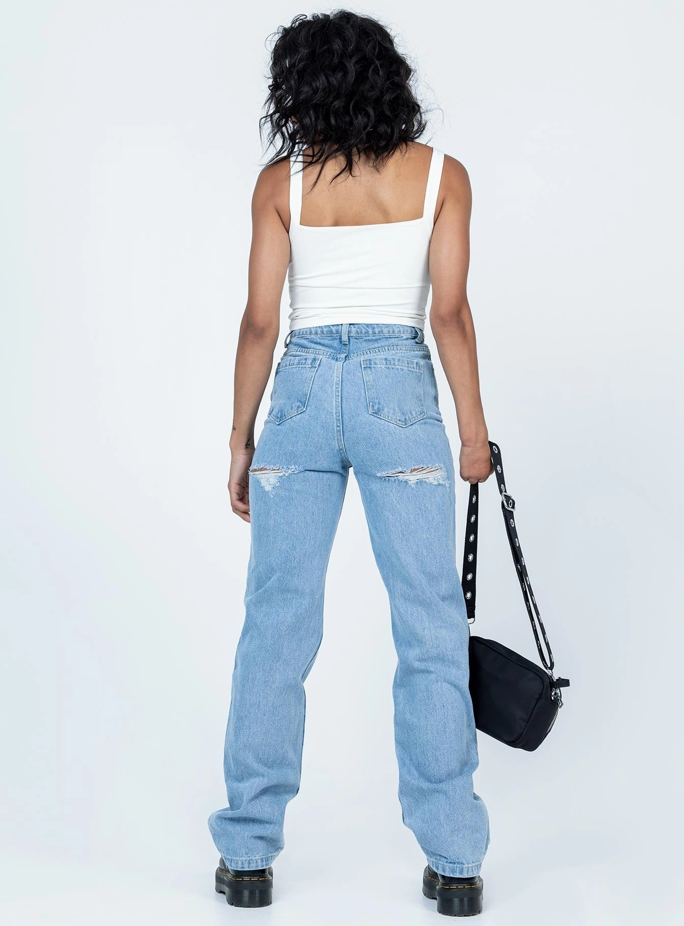 Marian Mid Rise Jeans Denim Minimal Fashion
