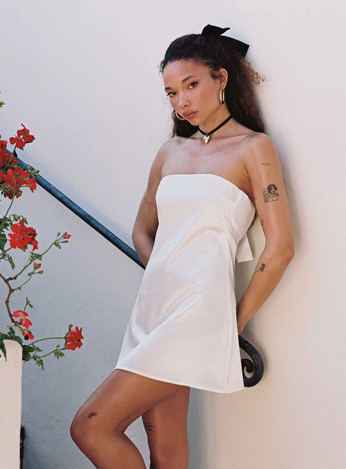 Comfy Layers Functional Layer Shaya Strapless Mini Dress White