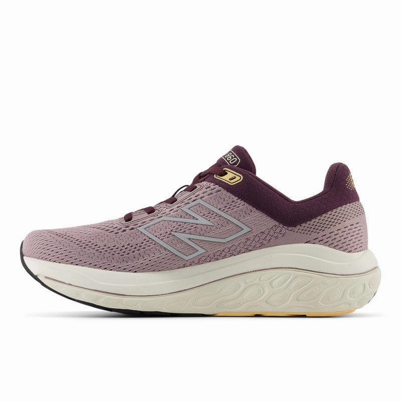 cross - training ability Fresh Foam X 860v14 - Ice Wine with Plum Brown and Silver Metallic - Women's