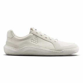 Microfiber Lining Technology Plain Finish Vivo Barefoot Men's Gobi II Premium Leather Limestone