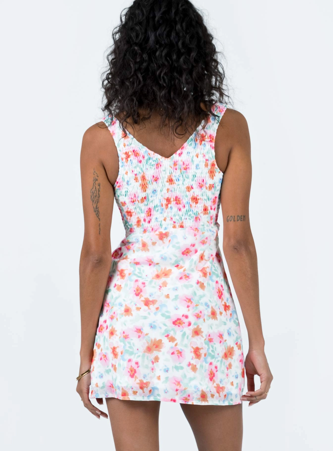 Fast Chic flowy style Bareena Mini Dress Multi