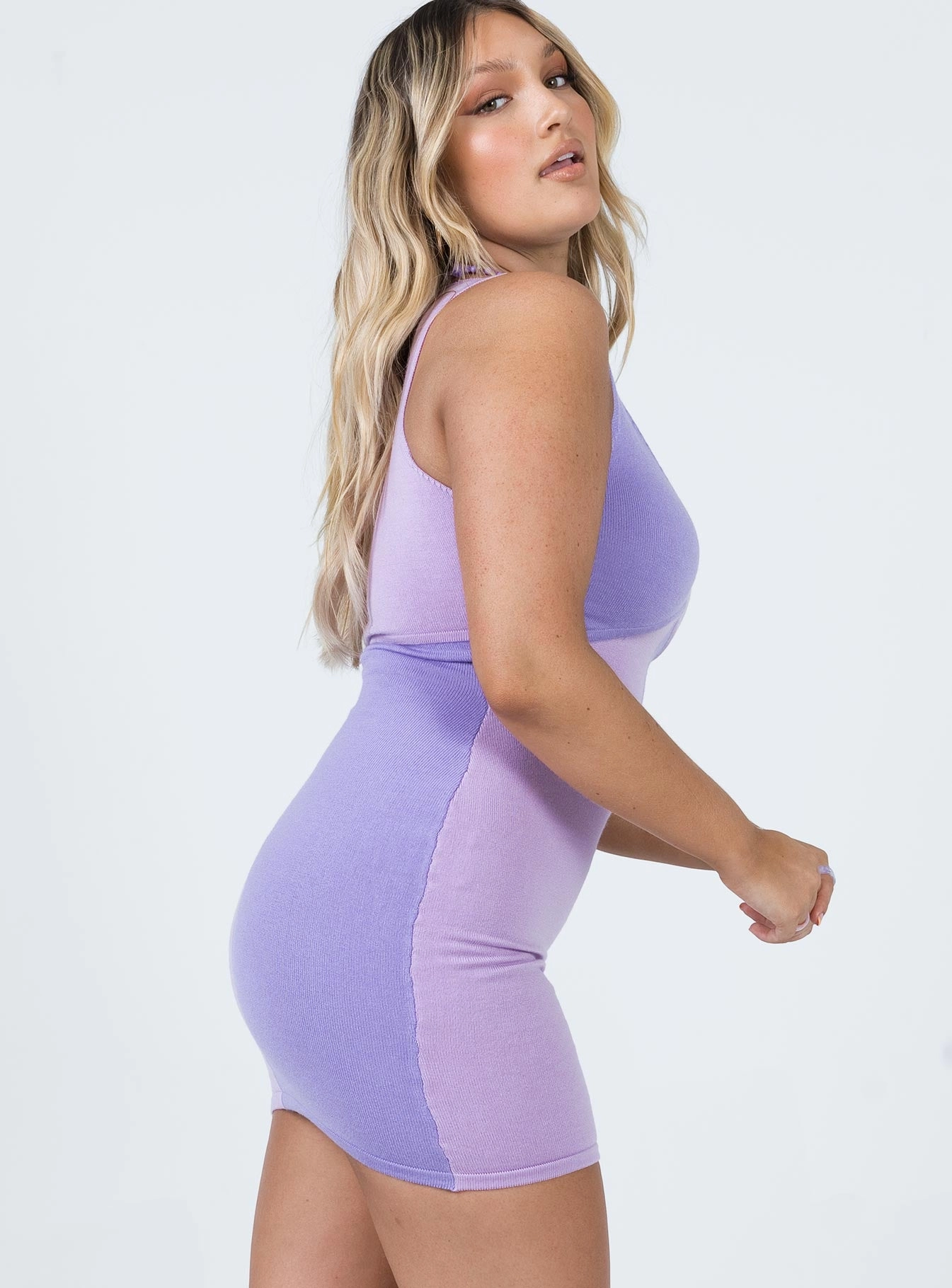 Sienna Mini Dress Purple Mood Friendly