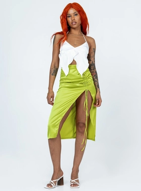 Mix Separates Siesta Midi Skirt Green