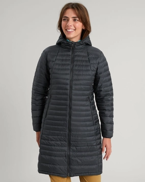 Women's Heli R Down Parka Jacket - Black Stingray Easy Comfort Durable zipper pull