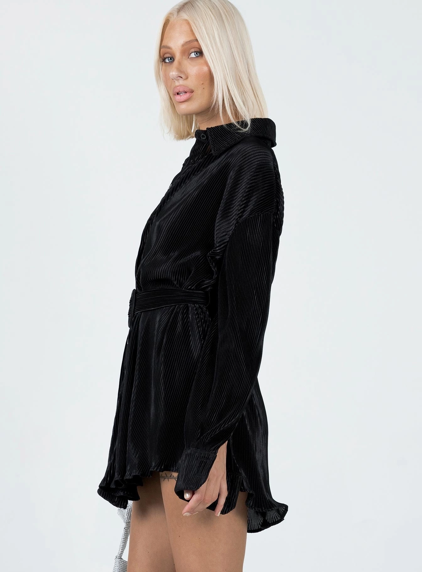 Spring Style Event Safe Edena Mini Dress Black