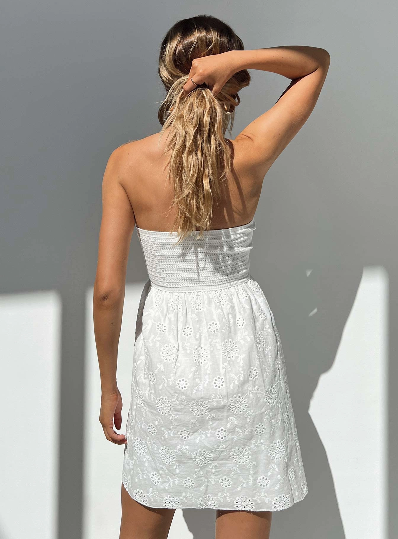 Issell Mini Dress White Charming Fit