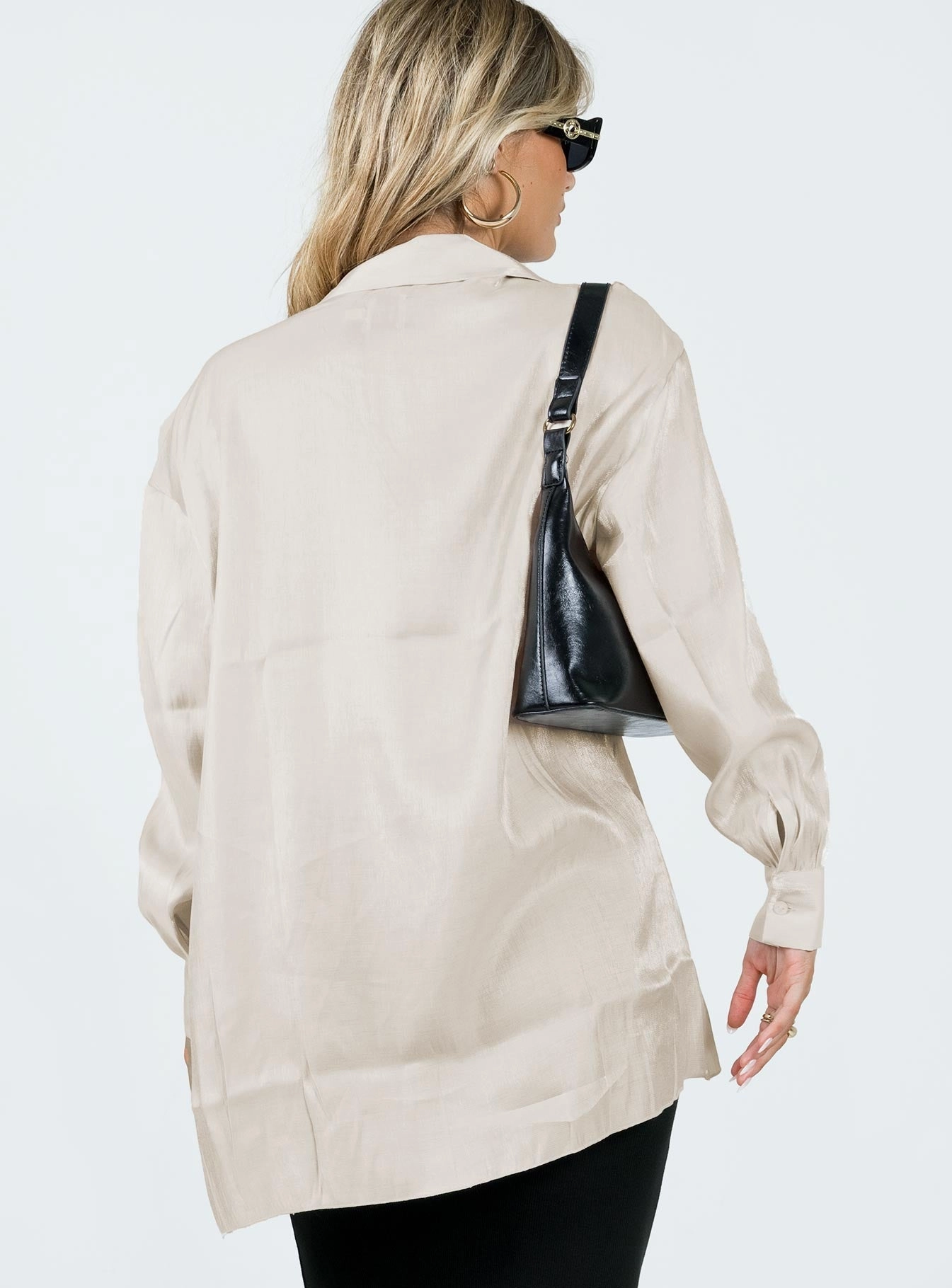 Beecham Shirt Dress Champagne Simple Yet Elegant
