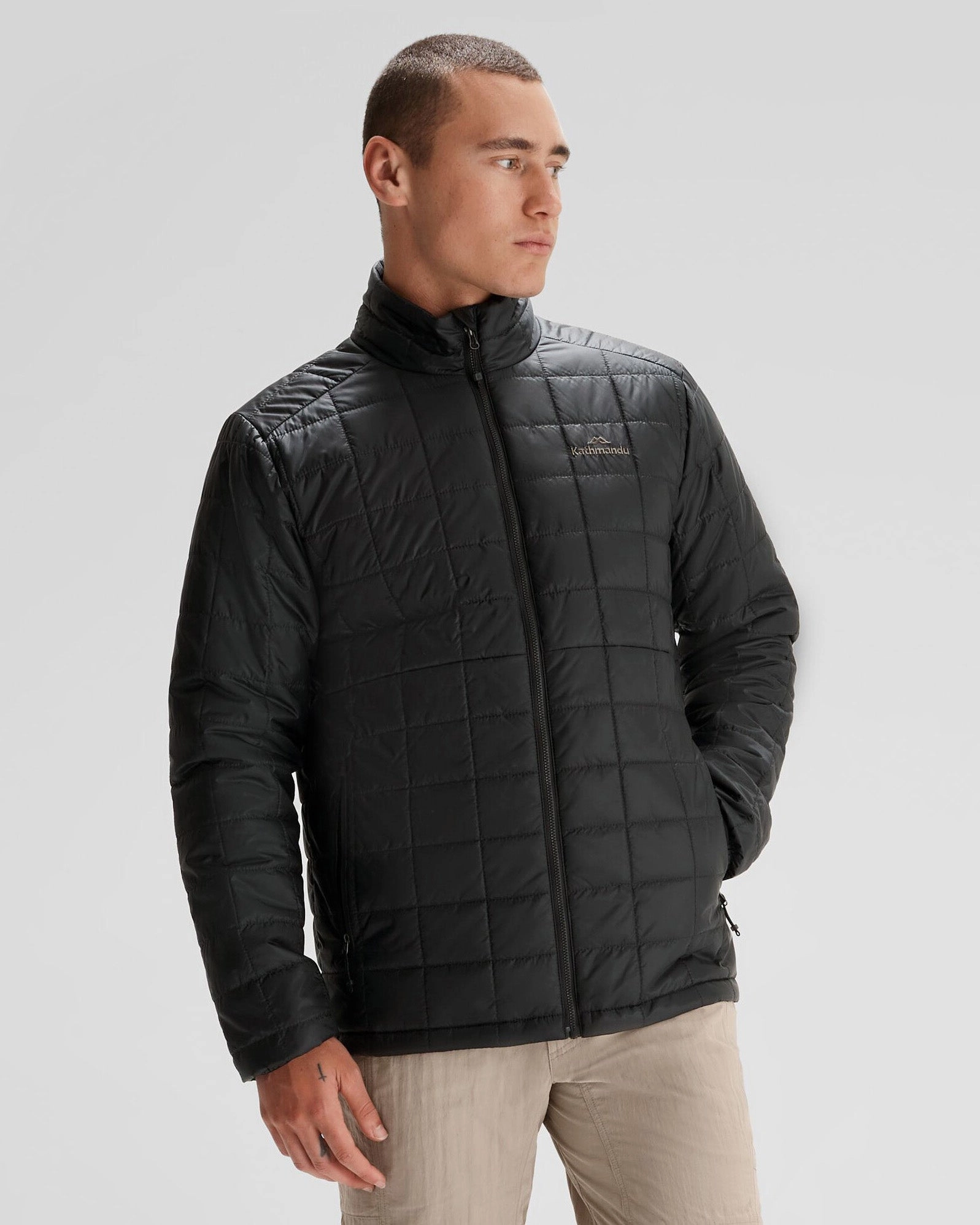 Men's Heli R Insulated Jacket - Black Stingray Tear Resistant Fabric Fashion Trend