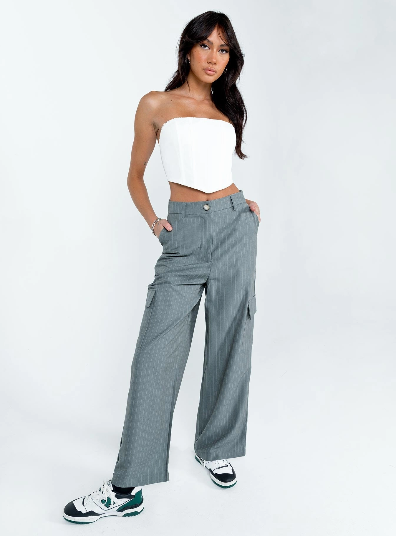 Lilli Pants Grey Slim Look Multi-way wear