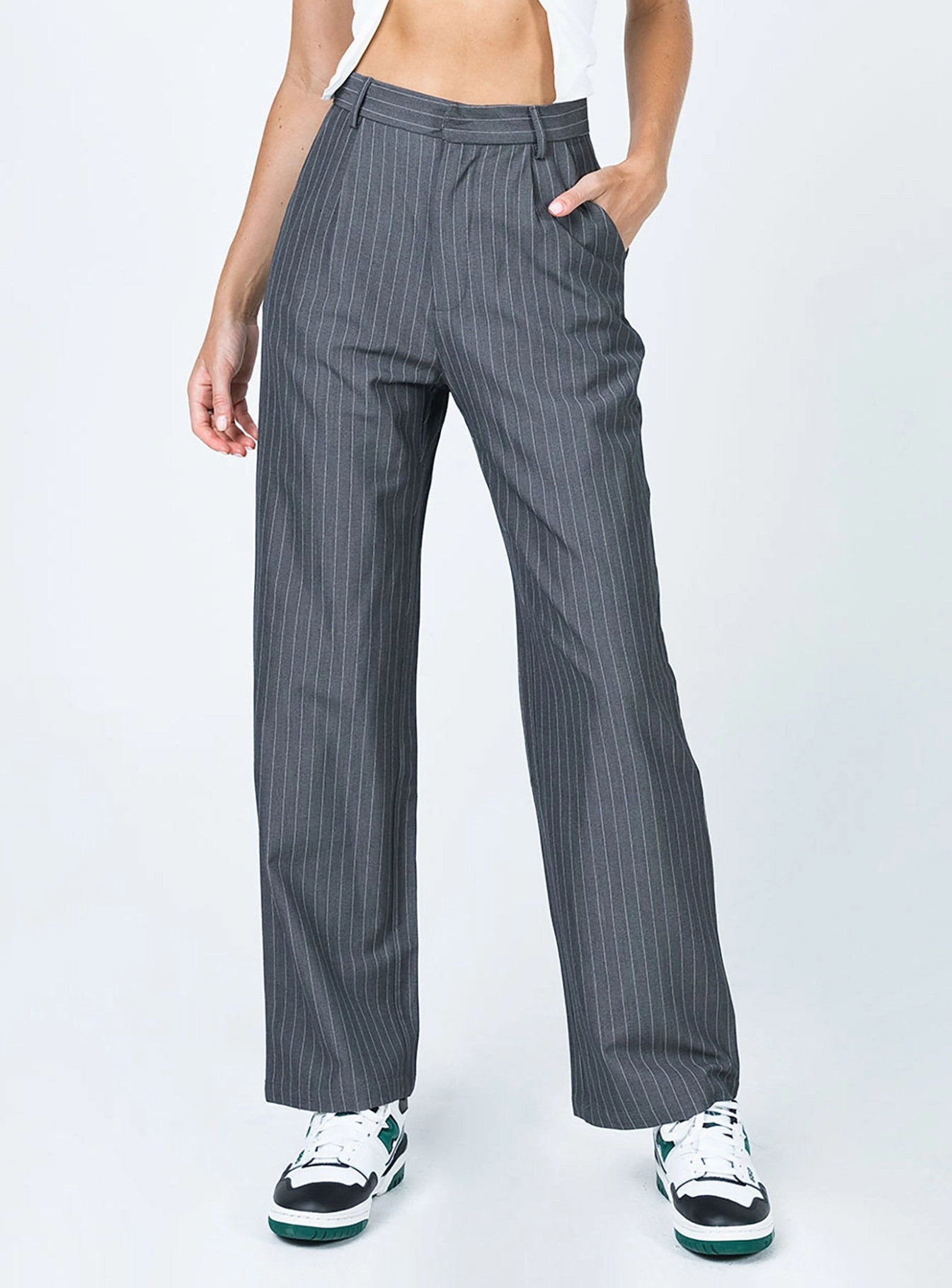 Joplin Pants Grey City Ready Laser Cut Edges
