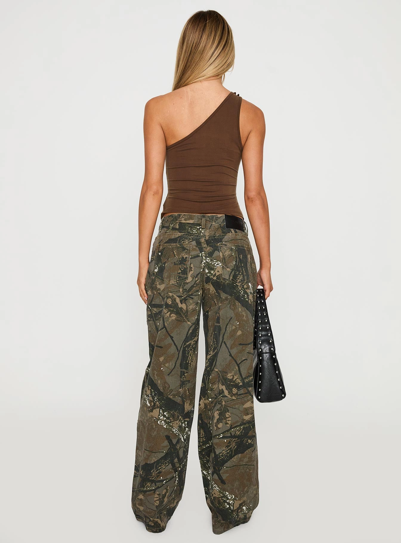 Raiders Mid Rise Straight Leg Cargo Jeans Camouflage WaterproofTechnology