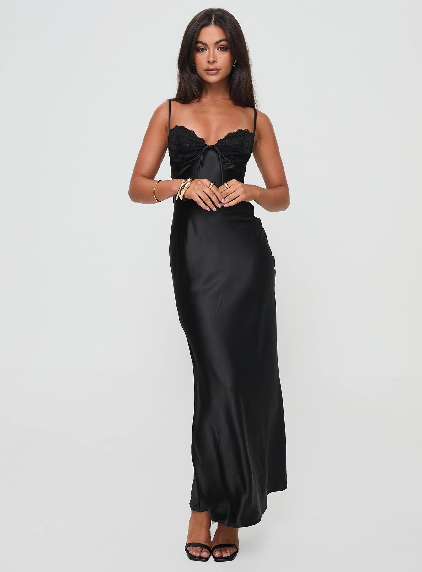 Mid layer Fadyen Bias Cut Maxi Dress Black