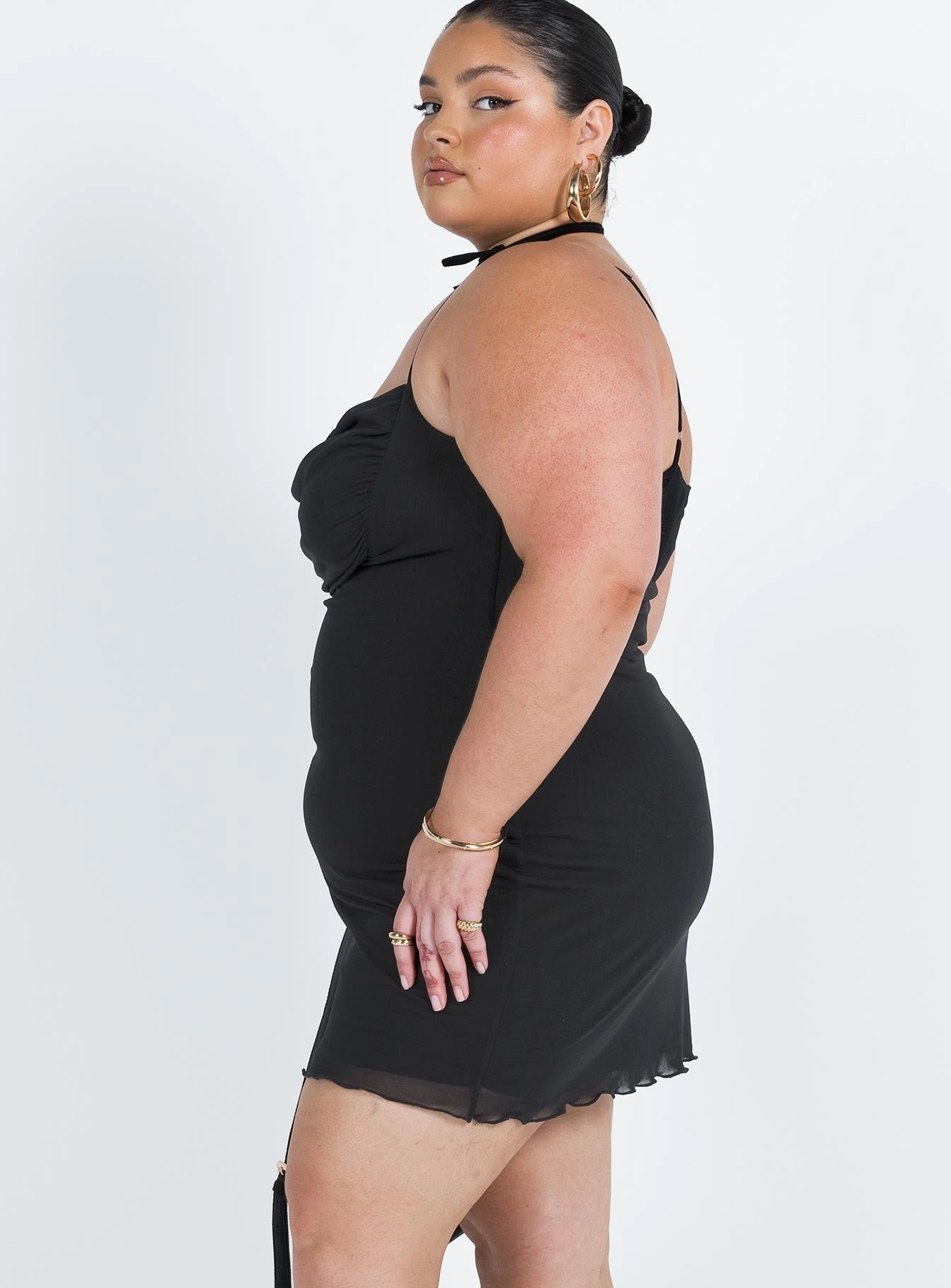Sugar Mini Dress Black Curve Sophisticated Style