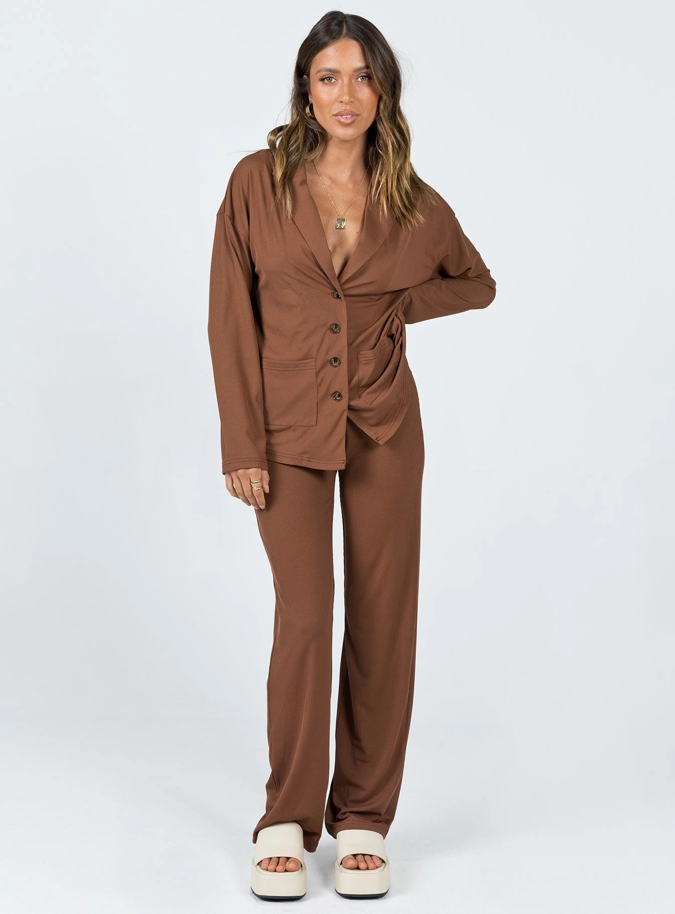 Casual Edge Ellianna Set Brown