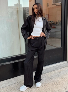 Kacey Pants Black Eco Friendly Fabric Fashionable Look