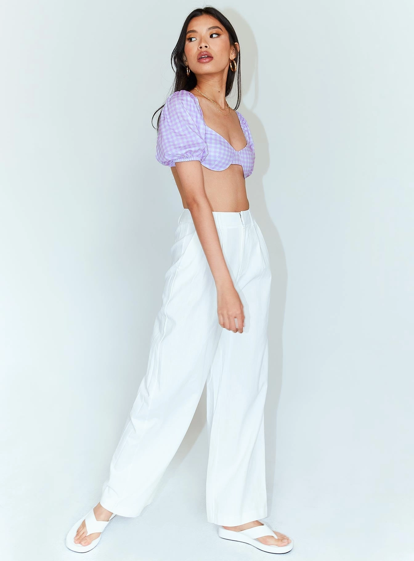 Ayla Linen Pants White Tall Quick Pack Bonded Seam Technology