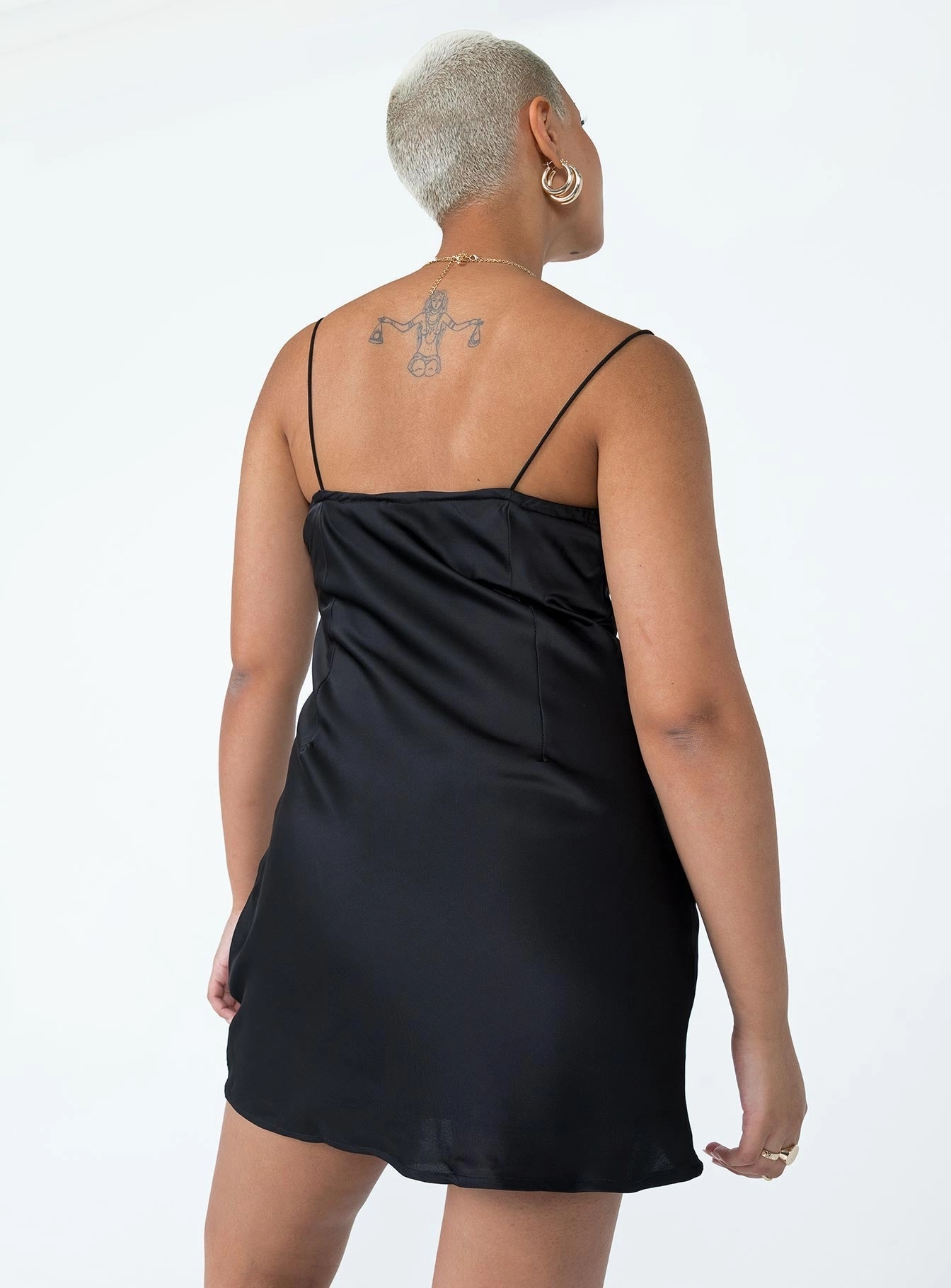 Snowbird Mini Dress Black Inner lining