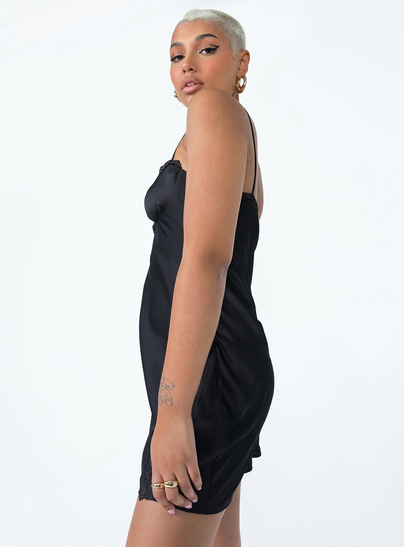 Easy Vibe Snowbird Mini Dress Black