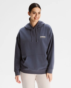 light layering Women's Heritage Logo Slouchy LT BB Hoodie - Mid Navy