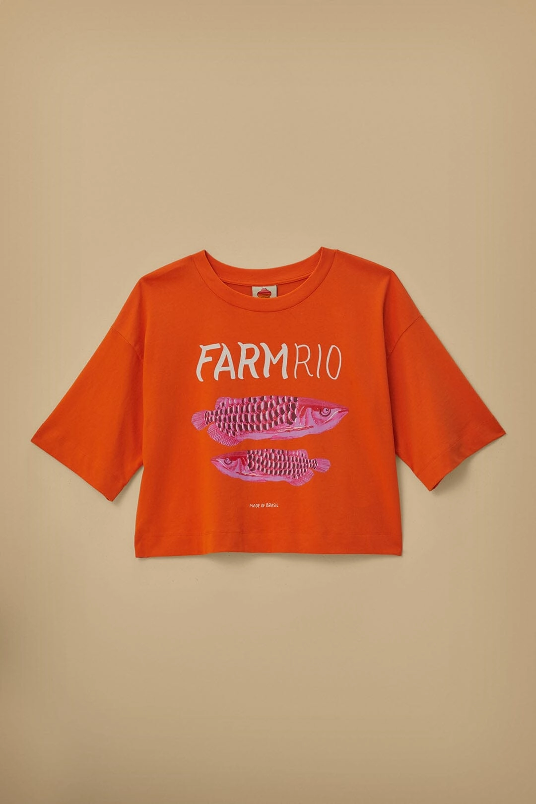 teenagers' Orange Farm Rio Organic Cotton T-Shirt