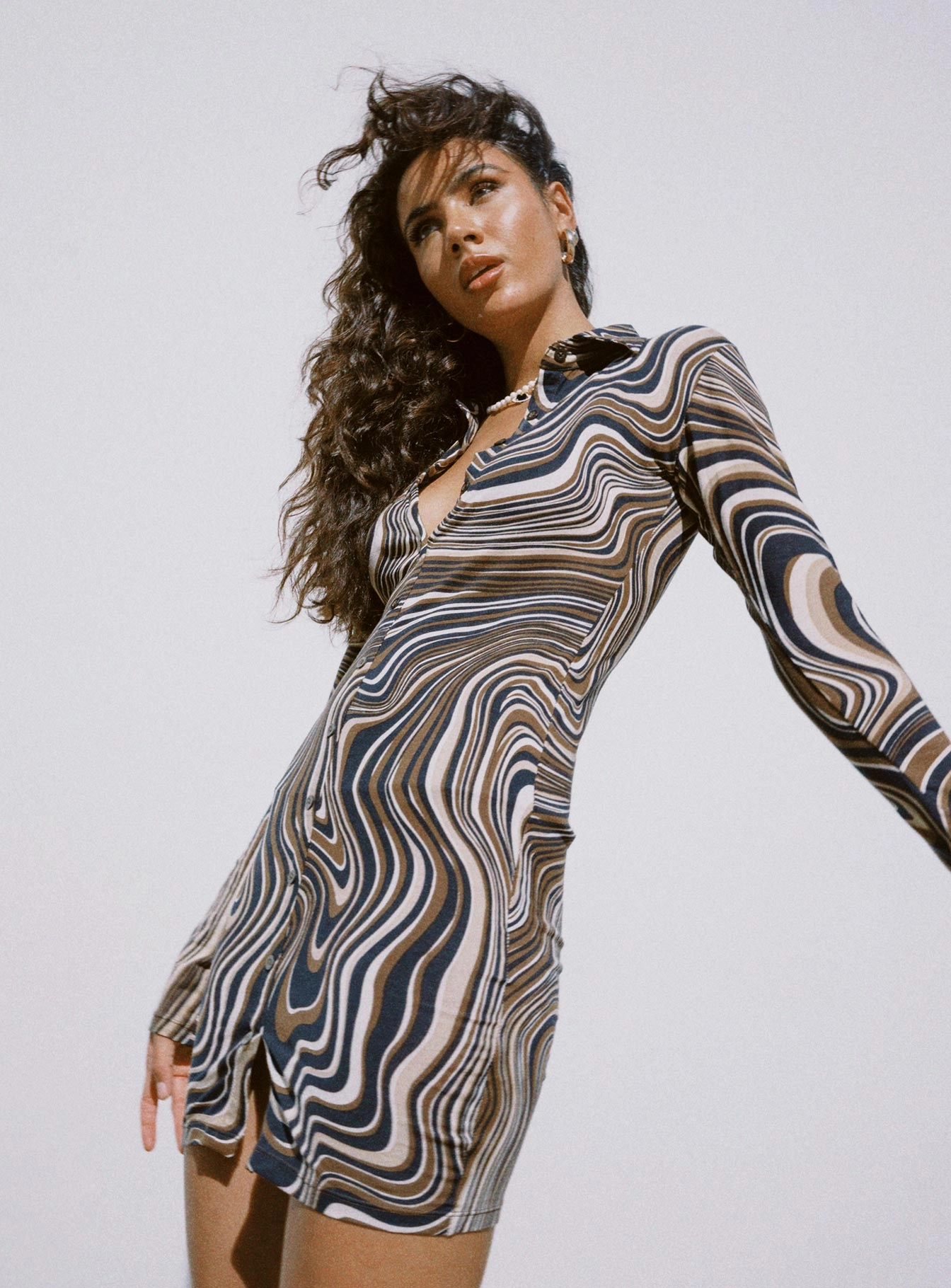 summer look Casual Pick Motel Avaya Dress 70's Ripple